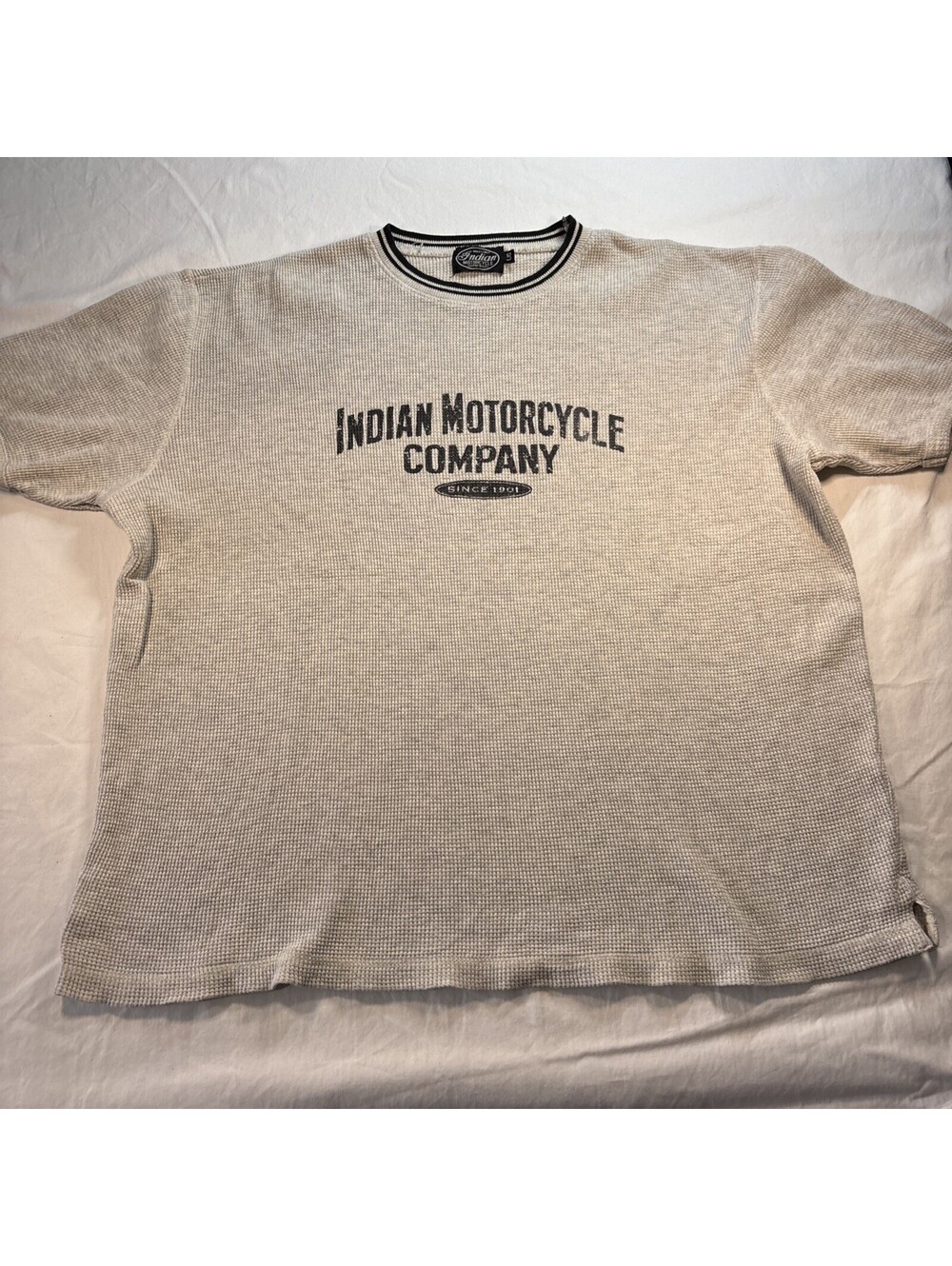 Indian Motorcycle Men’s L Waffle Shirt Grey